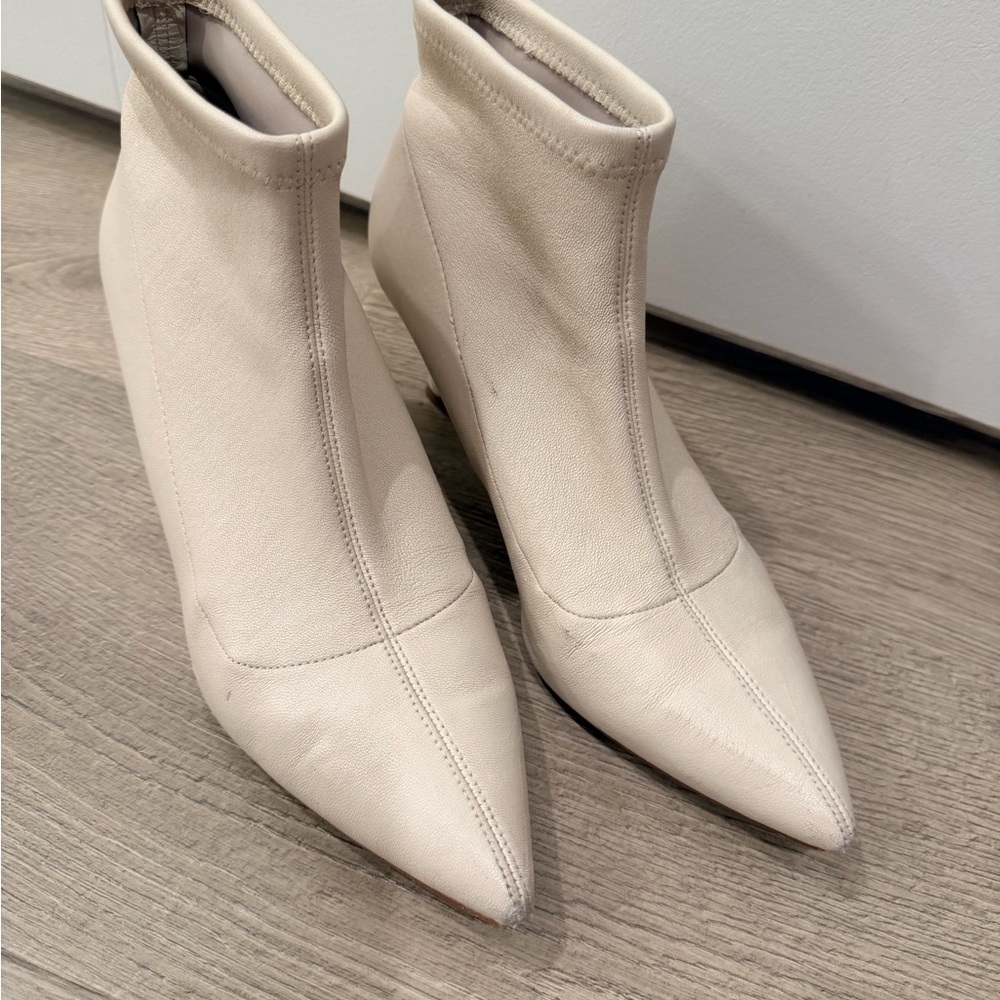 Something Navy Cream Ankle Booties